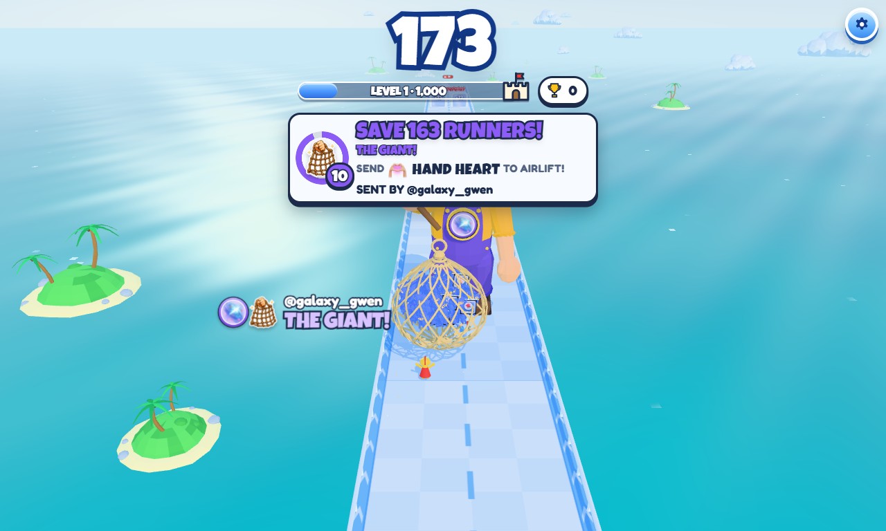 Gameplay-Screenshot 3 von Crowd Rush — interaktives Spiel für TikTok Live auf ScrollPlay