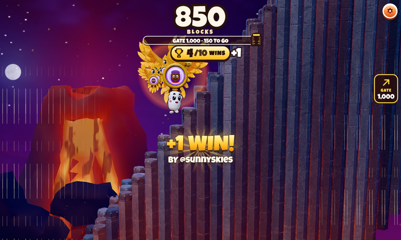 Lava Leap gameplay screenshot 3 — an interactive TikTok Live game on ScrollPlay