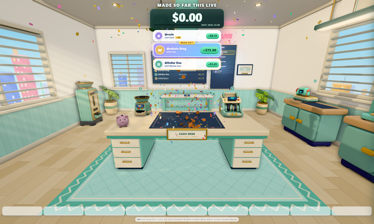 Money Count gameplay screenshot 1 — an interactive TikTok Live game on ScrollPlay