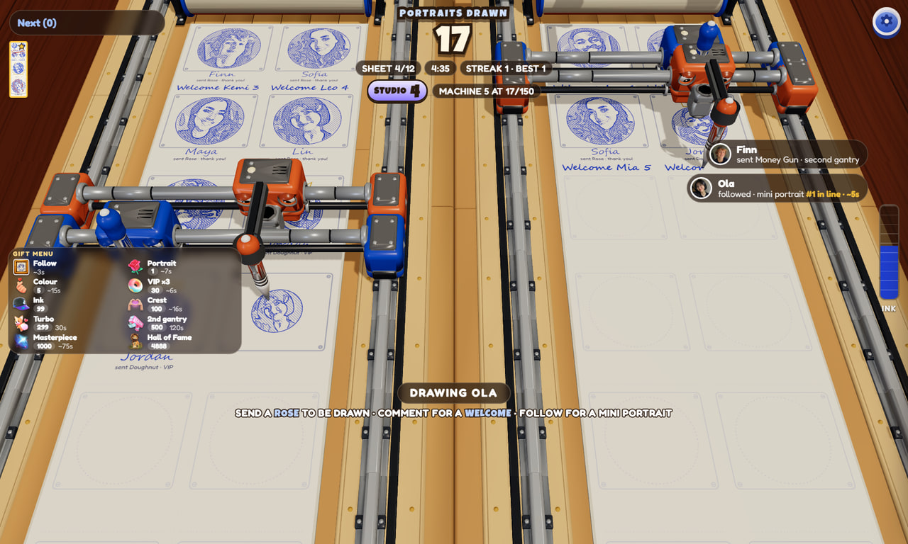 Sketch Bot gameplay screenshot 3 — an interactive TikTok Live game on ScrollPlay