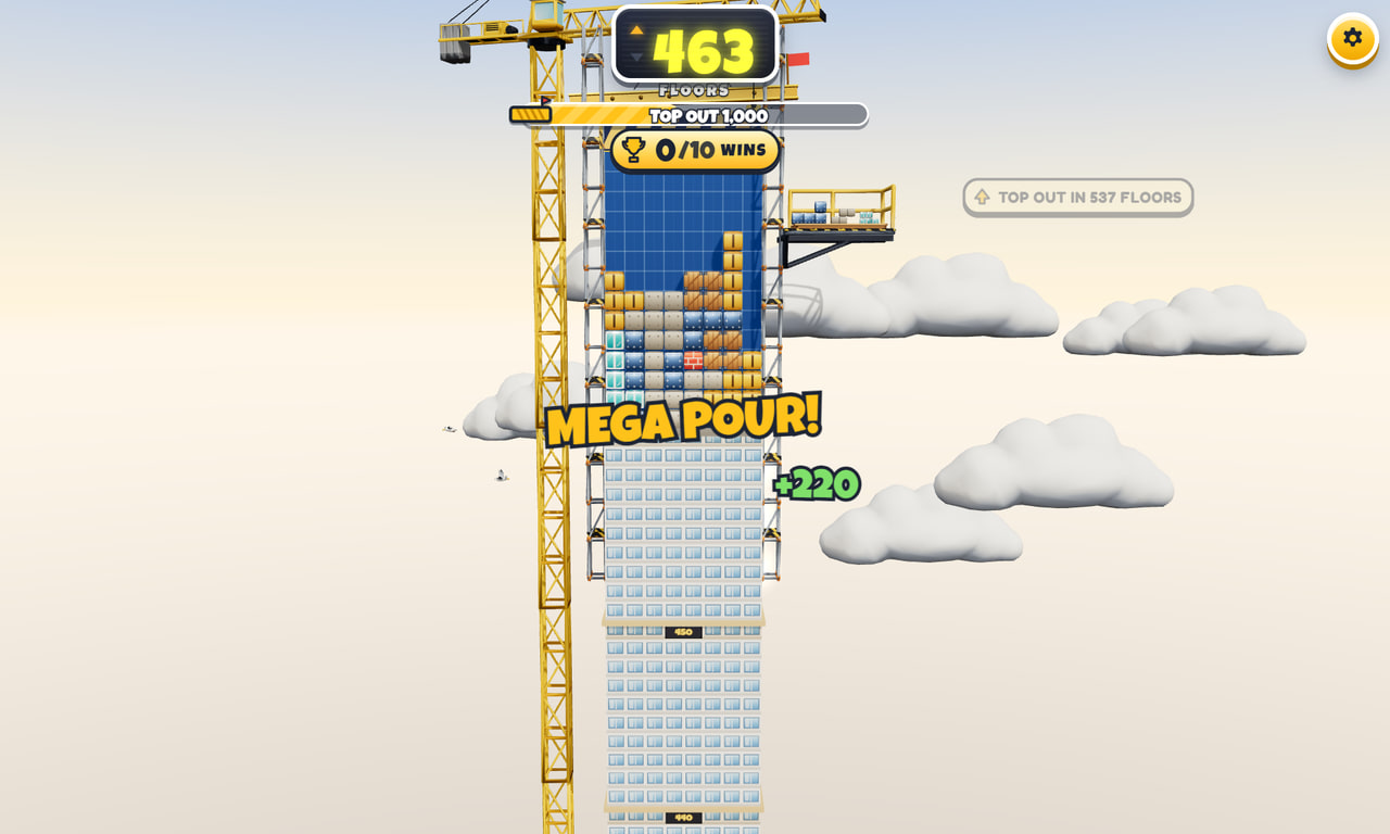 Sky Rise gameplay screenshot 2 — an interactive TikTok Live game on ScrollPlay