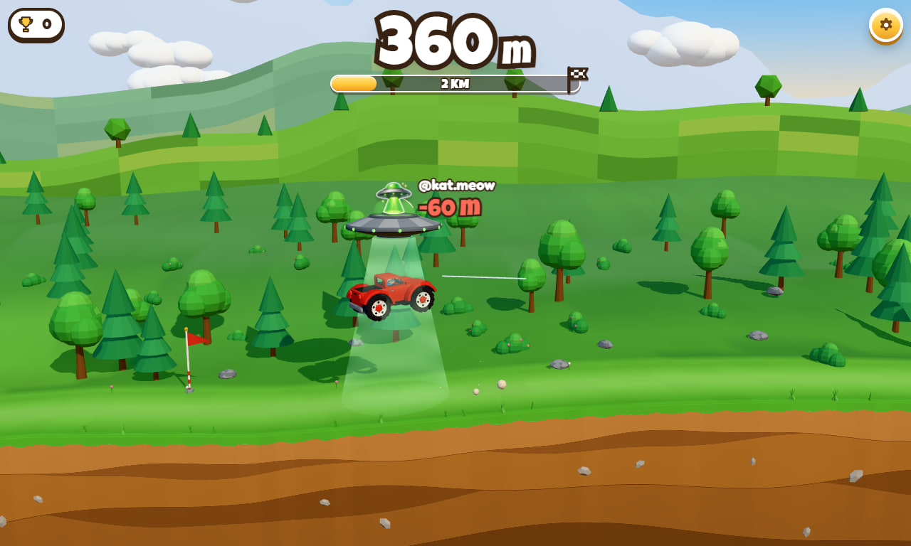 Tumble Truck gameplay screenshot 1 — an interactive TikTok Live game on ScrollPlay