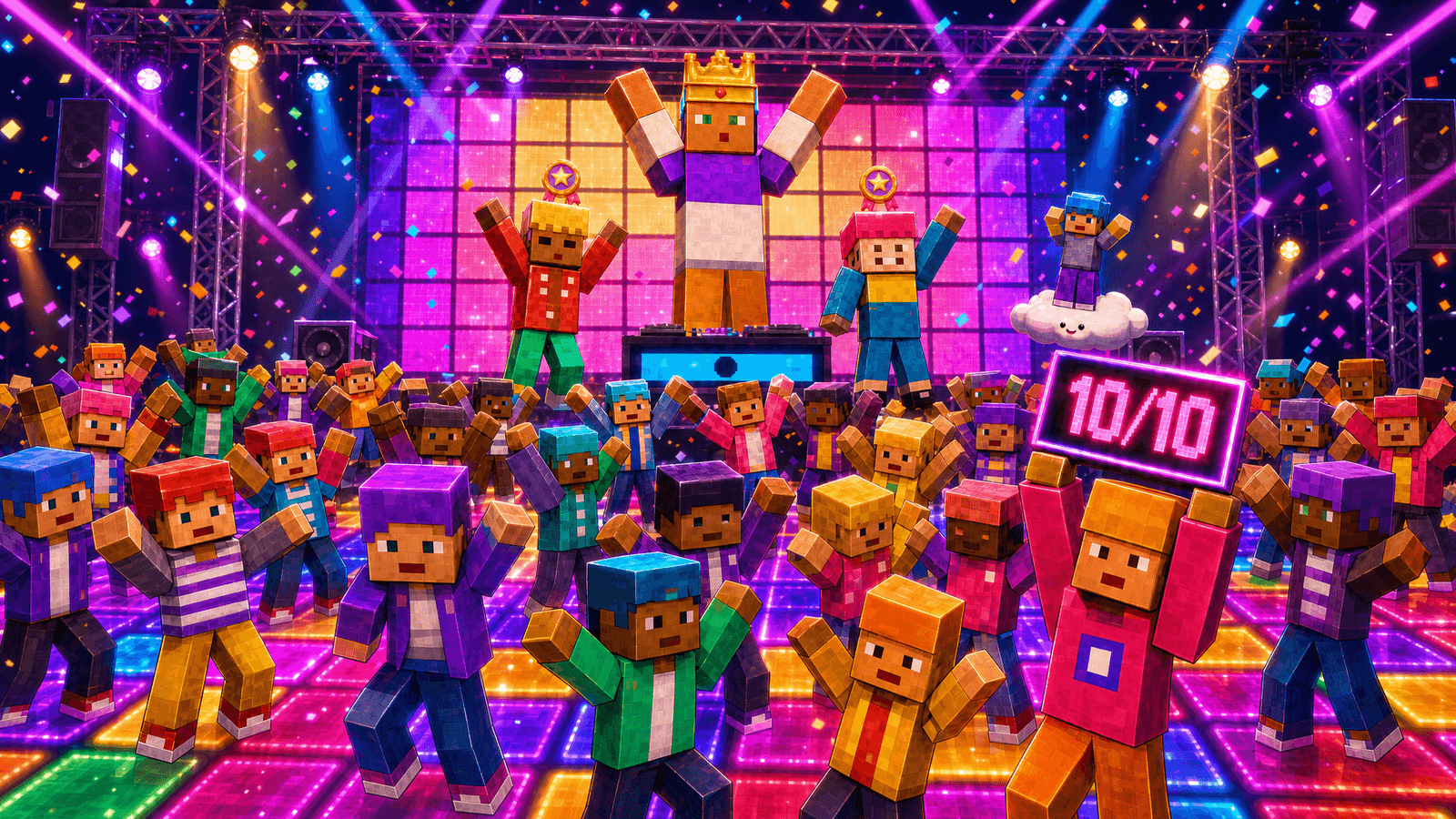 Visuel principal de Block Party — jeu interactif pour TikTok Live sur ScrollPlay