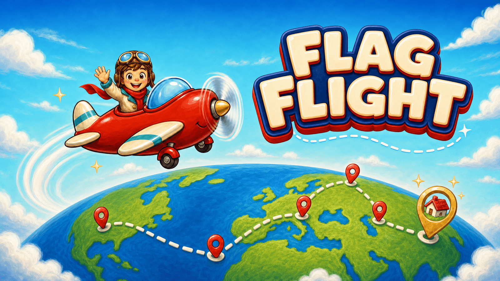 Flag Flight key art — an interactive TikTok Live game on ScrollPlay