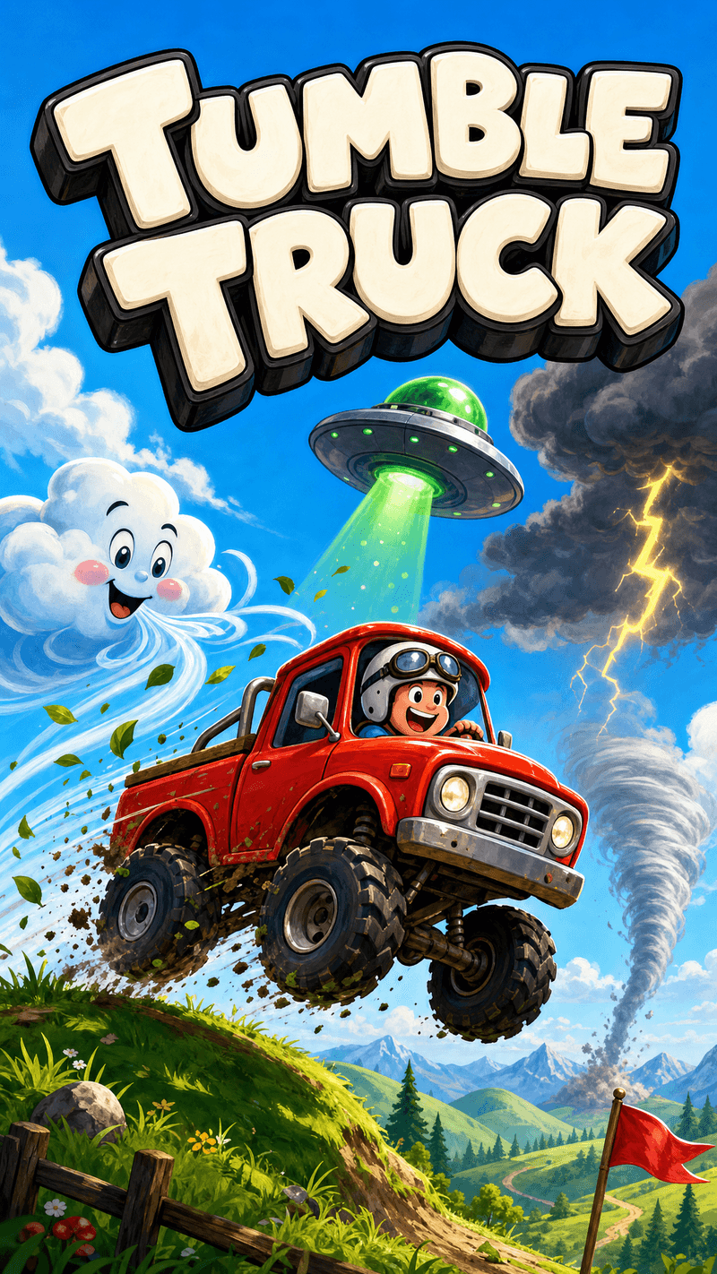 Tumble Truck cover art in the ScrollPlay launcher — an interactive TikTok Live game