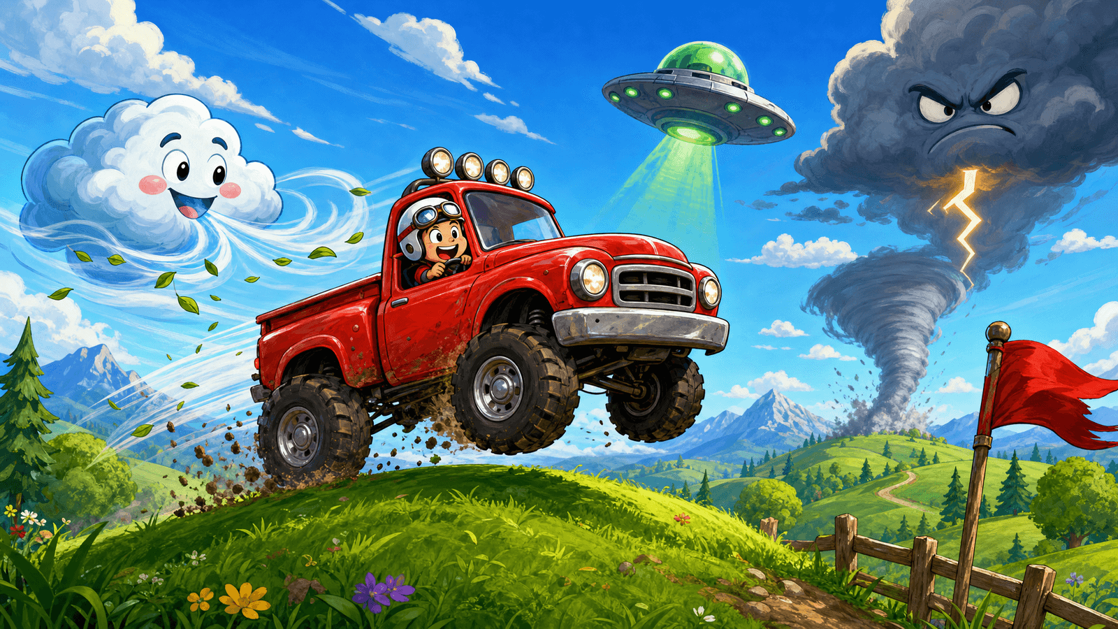 Tumble Truck key art — an interactive TikTok Live game on ScrollPlay
